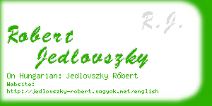 robert jedlovszky business card
